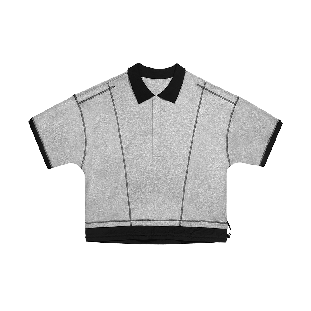 에러앤와이씨 투 레이어 폴로셔츠 그레이(ERROR NYC 2-layer Polo Shirt Gray)