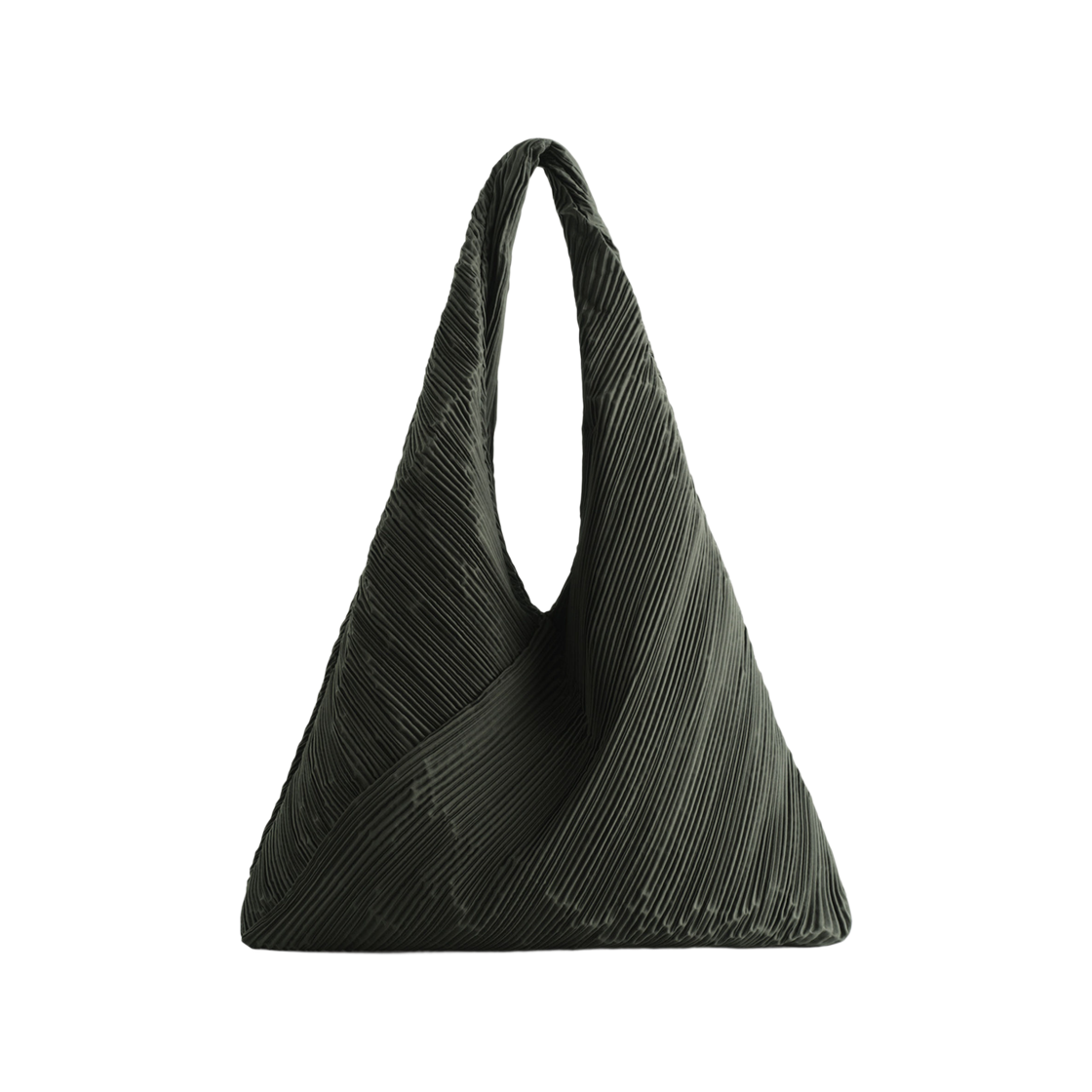 코스 플리세 스컬프츄럴 숄더백 카키(COS Plisse Sculptural Shoulder Bag Khaki) - 1