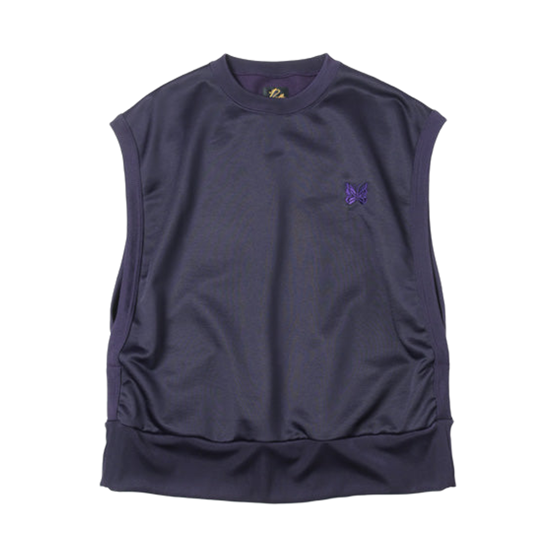 OT248 Needles Sleeveless T-Shirt C/PE Bright Jersey Eggplant