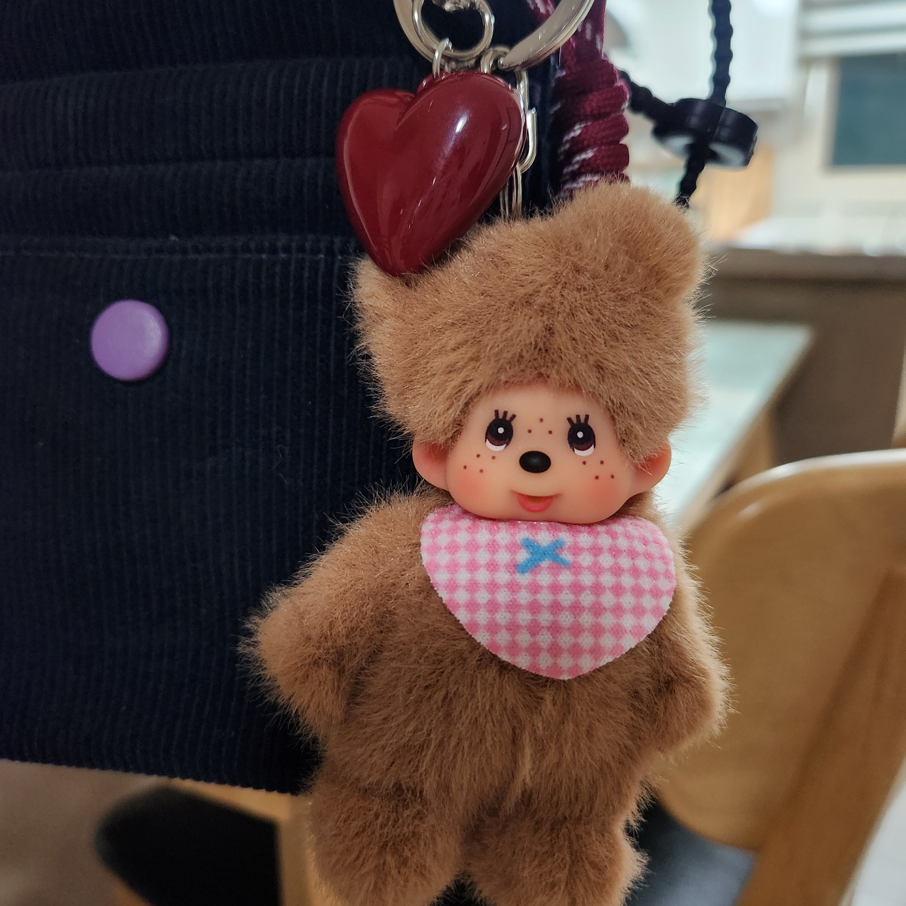Monchhichi DX Keychain Bearchhichi 착용 스타일