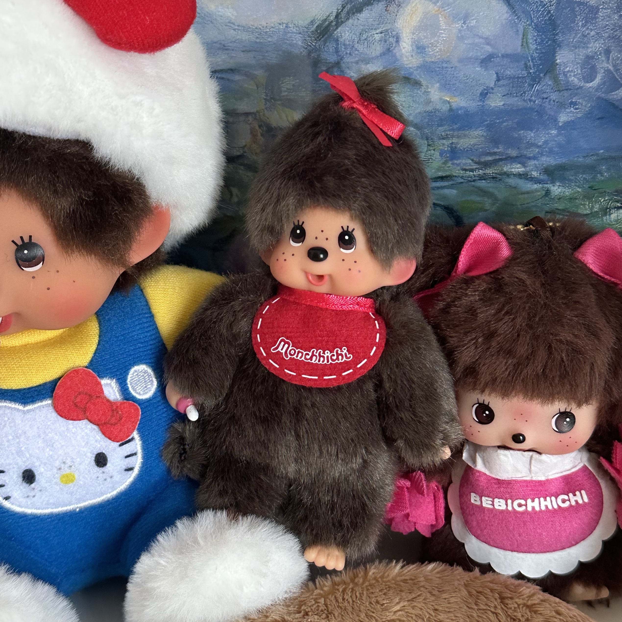 Monchhichi Keychain Mini Girl 착용 스타일
