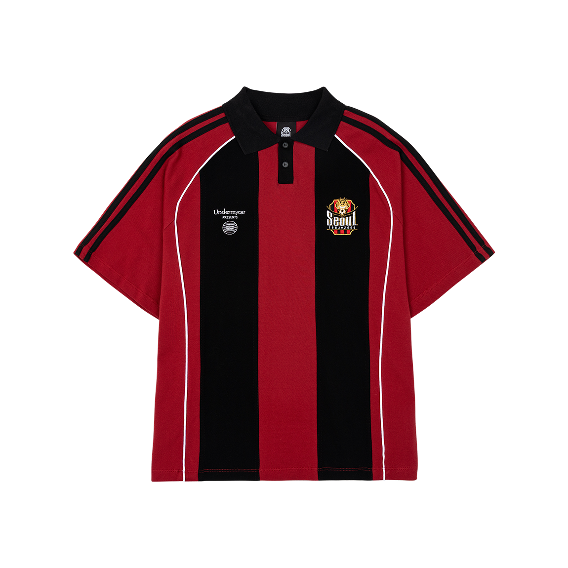 FC서울 X 언더마이카 컬러 블락 피케 셔츠(FC SEOUL X Undermycar Color Block PK Shirts)