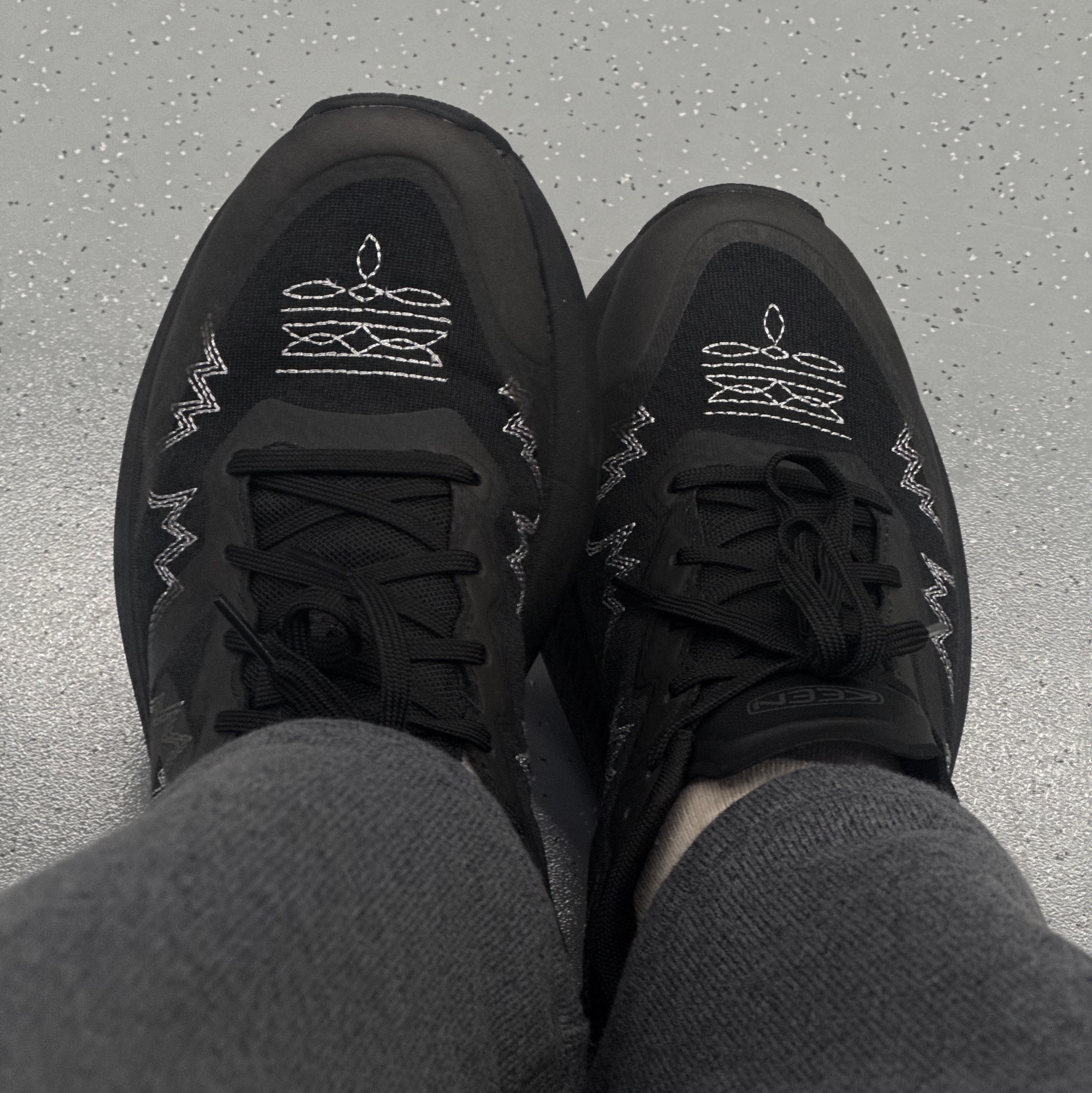 Keen x Engineered Garments WK500 Black 착용 스타일