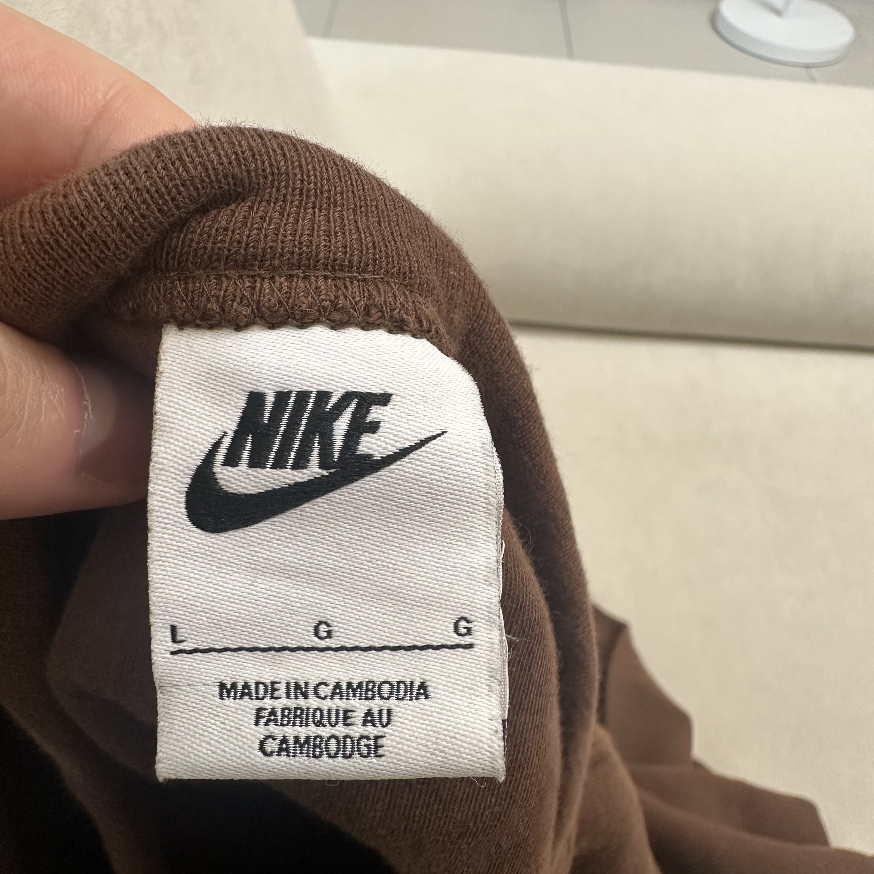 Nike NSW Trend Fleece Crew Cacao Wow - Asia 착용 스타일 - 2