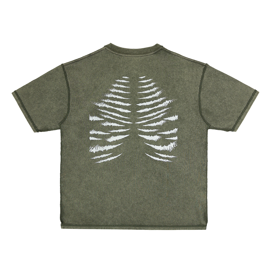 에러앤와이씨 임프린트 프로스트 티셔츠 밀리터리그린(ERROR NYC Imprint Frost T shirts Military Green)