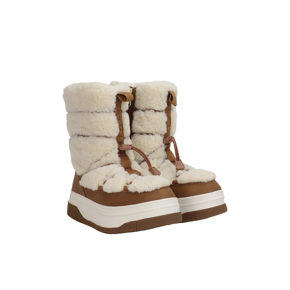 파잘 제이니 양털 부츠 하이 2.0 탄(PAJAR Janie 2.0 Shearling Boots High Tan)
