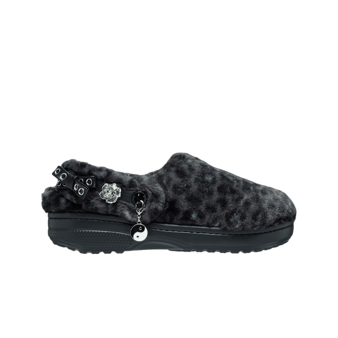 212416-0CU Crocs Classic Unfurgettable Leopard Clog Black Leopard