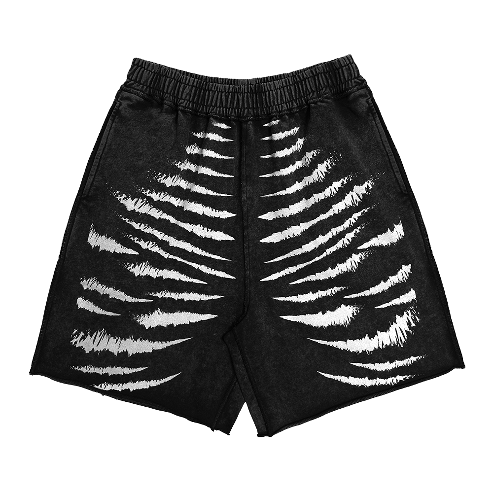 에러앤와이씨 임프린트 프로스트 프렌치 테리 쇼츠 블랙(ERROR NYC Imprint Frost French Terry Shorts Black)