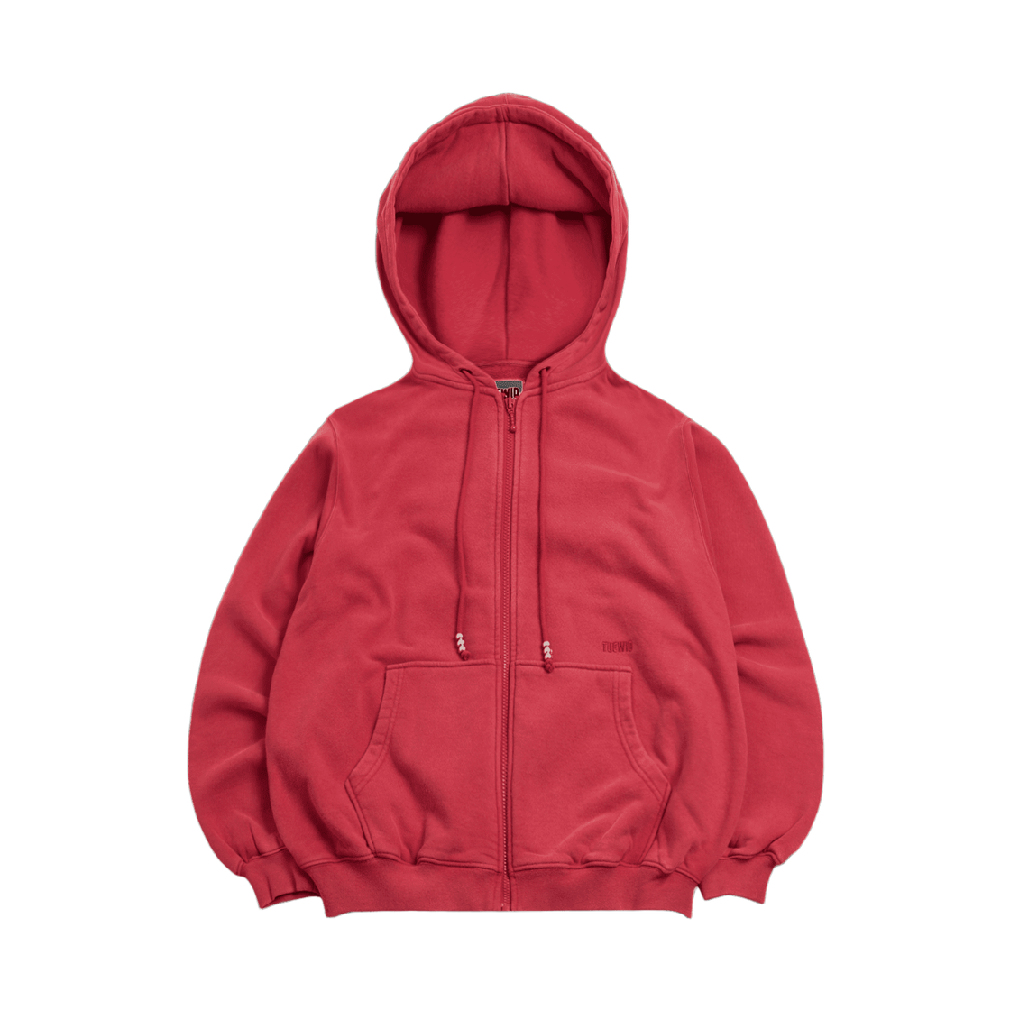 트위드 클래식 자수 셋업 후드 애플 레드(Tuewid Classic Embroidery Set Up Hoodie Apple Red)