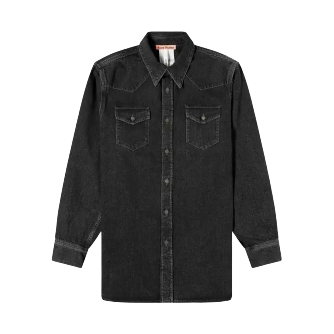 CB0079-900 (W) Acne Studios Karty Denim Overshirt Black