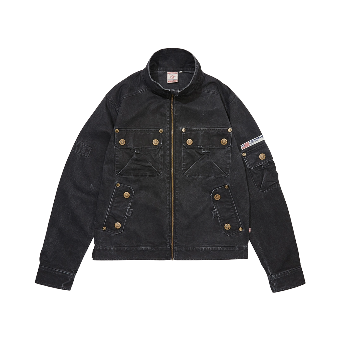 트루릴리젼 에어본 워시드 자켓 블랙(True Religion Airbone Washed Jacket_Black)