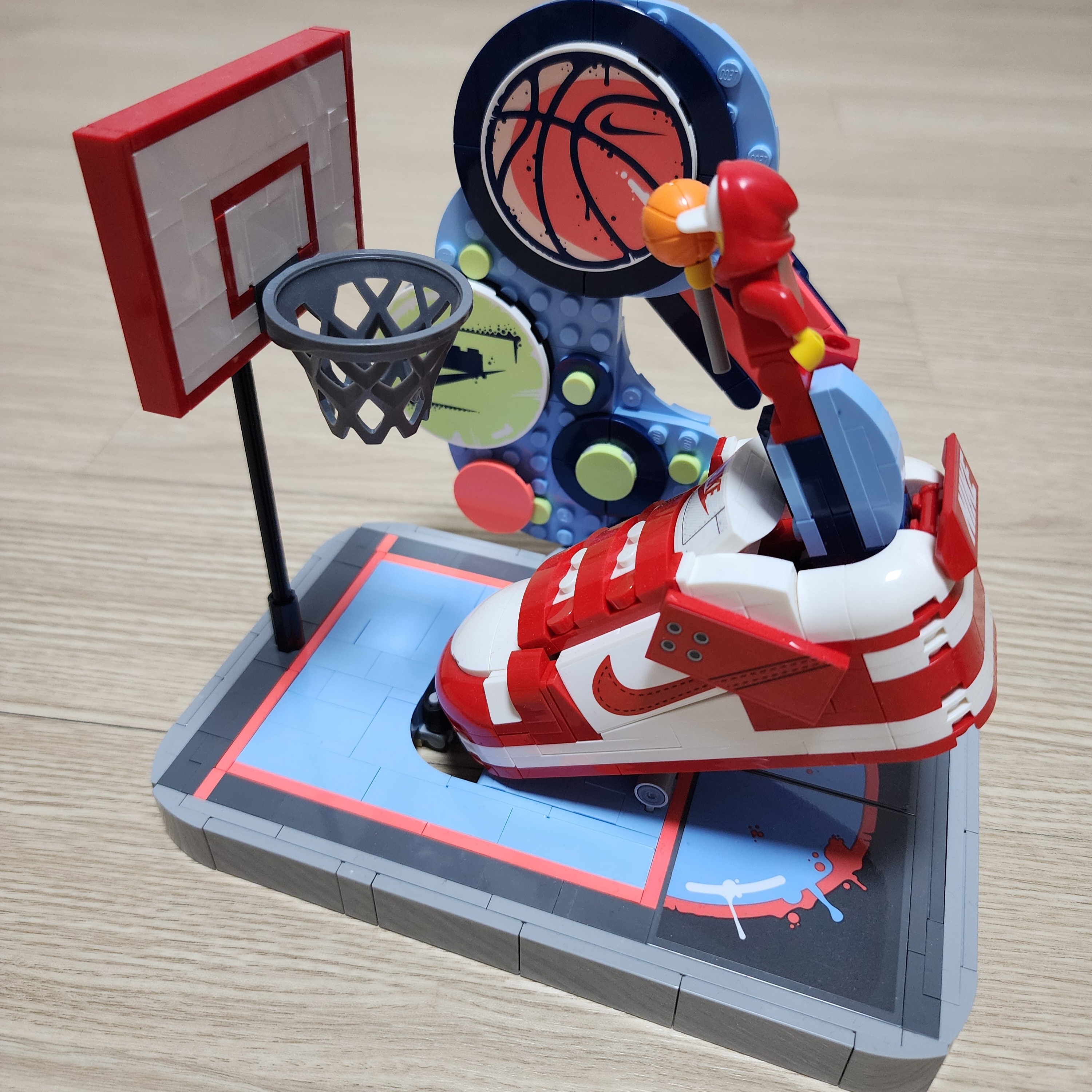 Lego x Nike Dunk Trickshot 착용 스타일