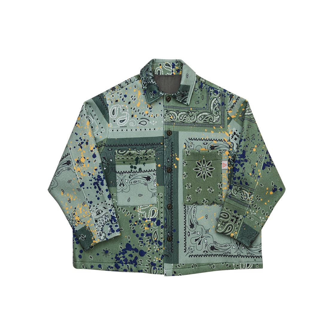 G73106_KH GORT Bandana Fleece Jacket Khaki