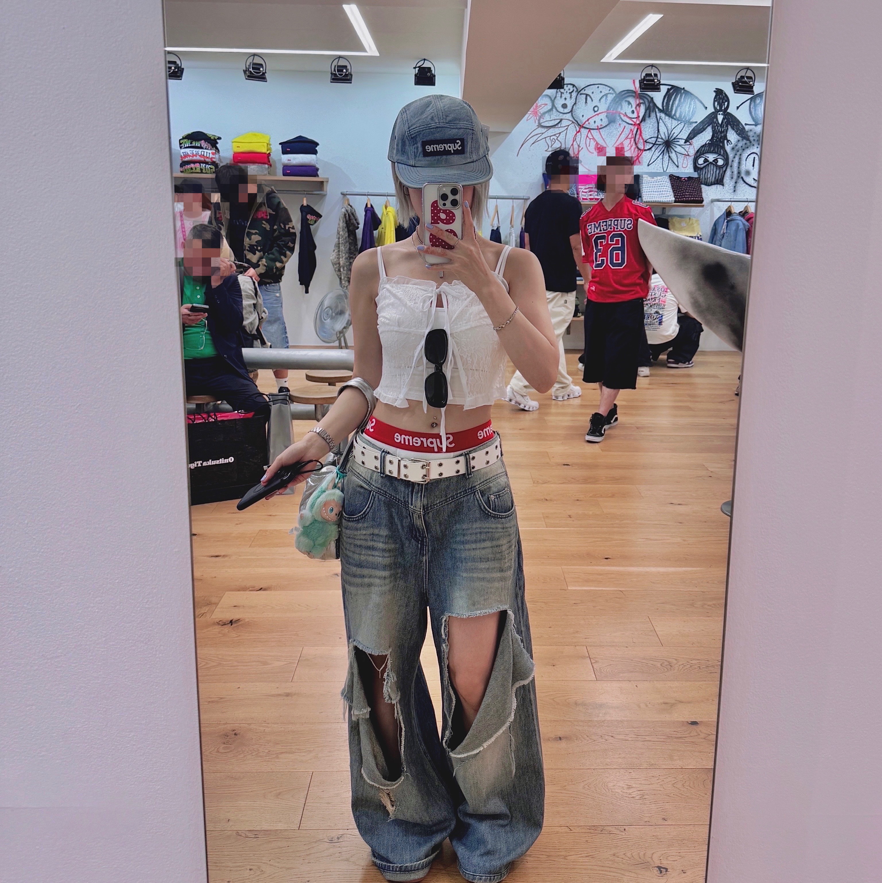 Supreme Washed Chino Twill Camp Cap Denim - 25FW, Adidas Puffy Satin Mini Shoulder Bag Silver Metallic 착용 스타일