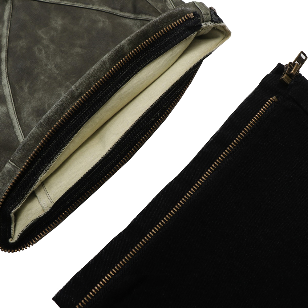 에러앤와이씨 패이즈쉬프트 디테쳐블 레더 팬츠 밀리터리그린(ERRORNYC Phase-Shift Detachable Leather Pants Military Green) - 5