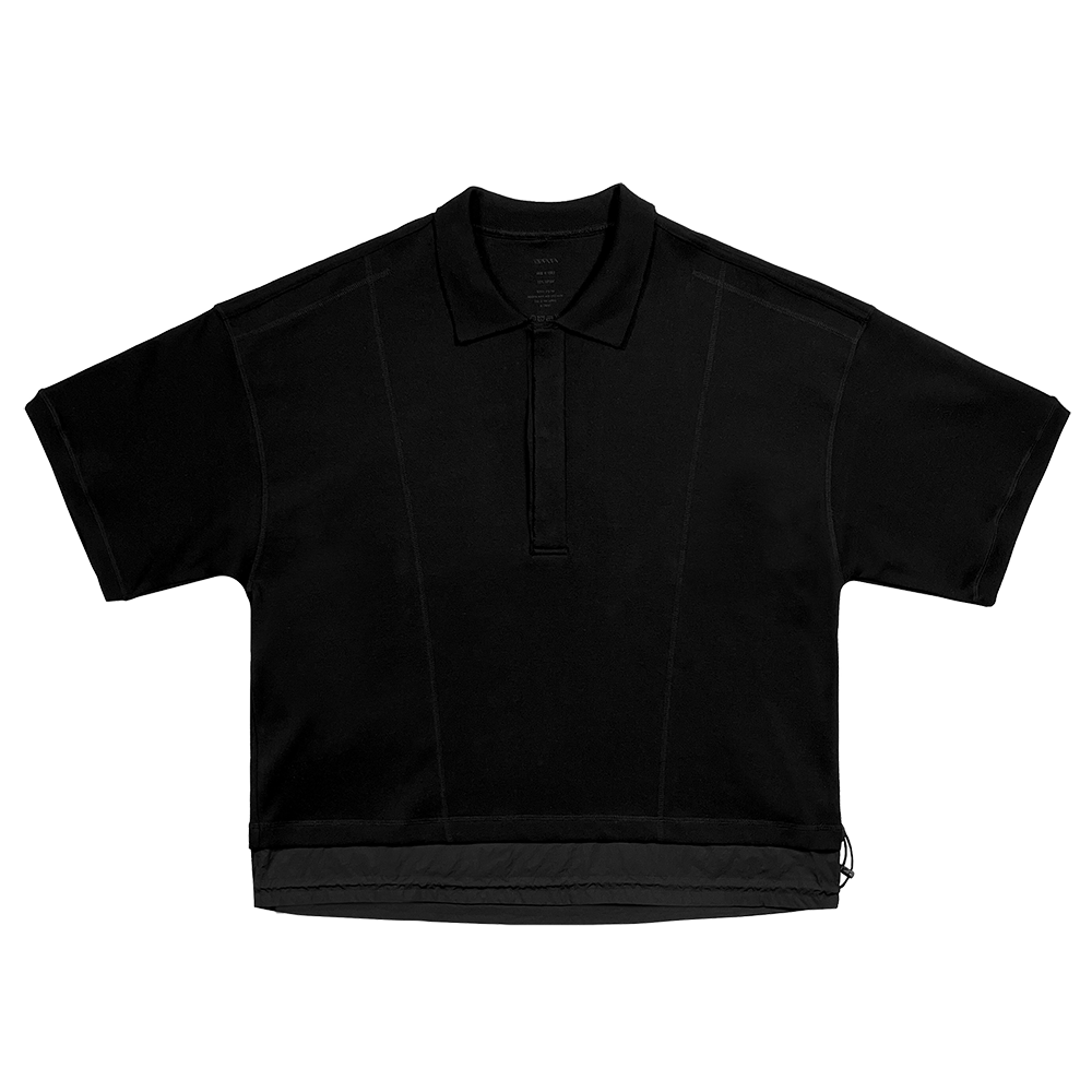 에러앤와이씨 투 레이어 폴로셔츠 블랙(ERROR NYC 2-layer Polo Shirt Black)