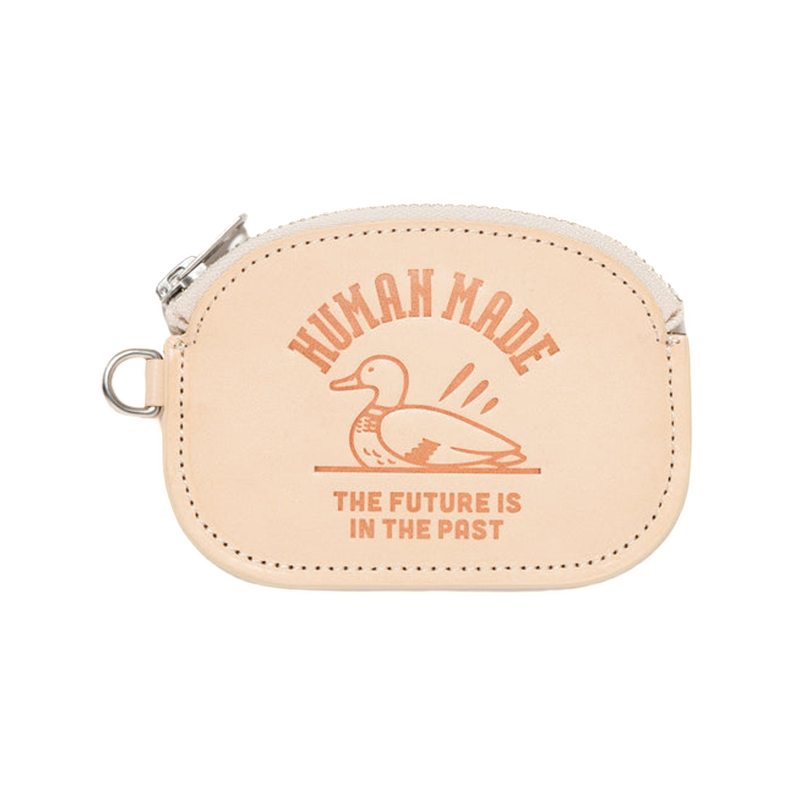 HM30GD030 Human Made Leather Coin Case Beige