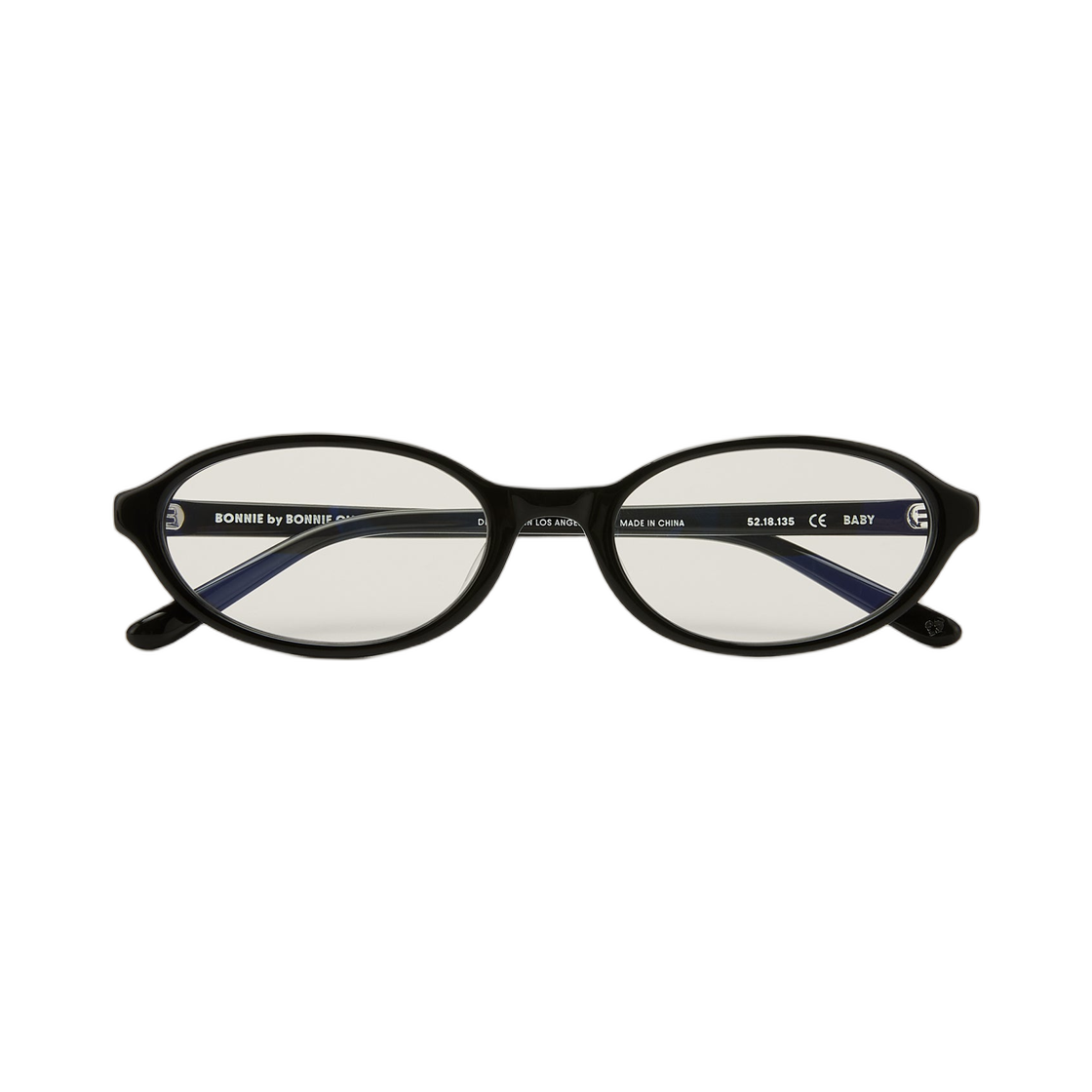 보니 클라이드 베이비 블랙 스탠다드 논 프리스크립션 블루 라이트 렌즈(Bonnie Clyde Baby Black Standard Non Prescription Blue Light Lenses)
