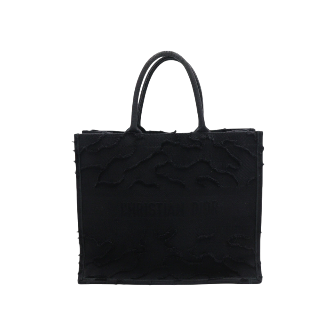 디올 M1286ZWAH_M989 블랙 캔버스 카모플라쥬 라지 북토트42 남여공용 토트백 aa50126(Dior Black Canvas Camouflage Large Book Tote Bag) - 1