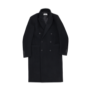 Sundayoffclub Strap Wool Padded Coat Black