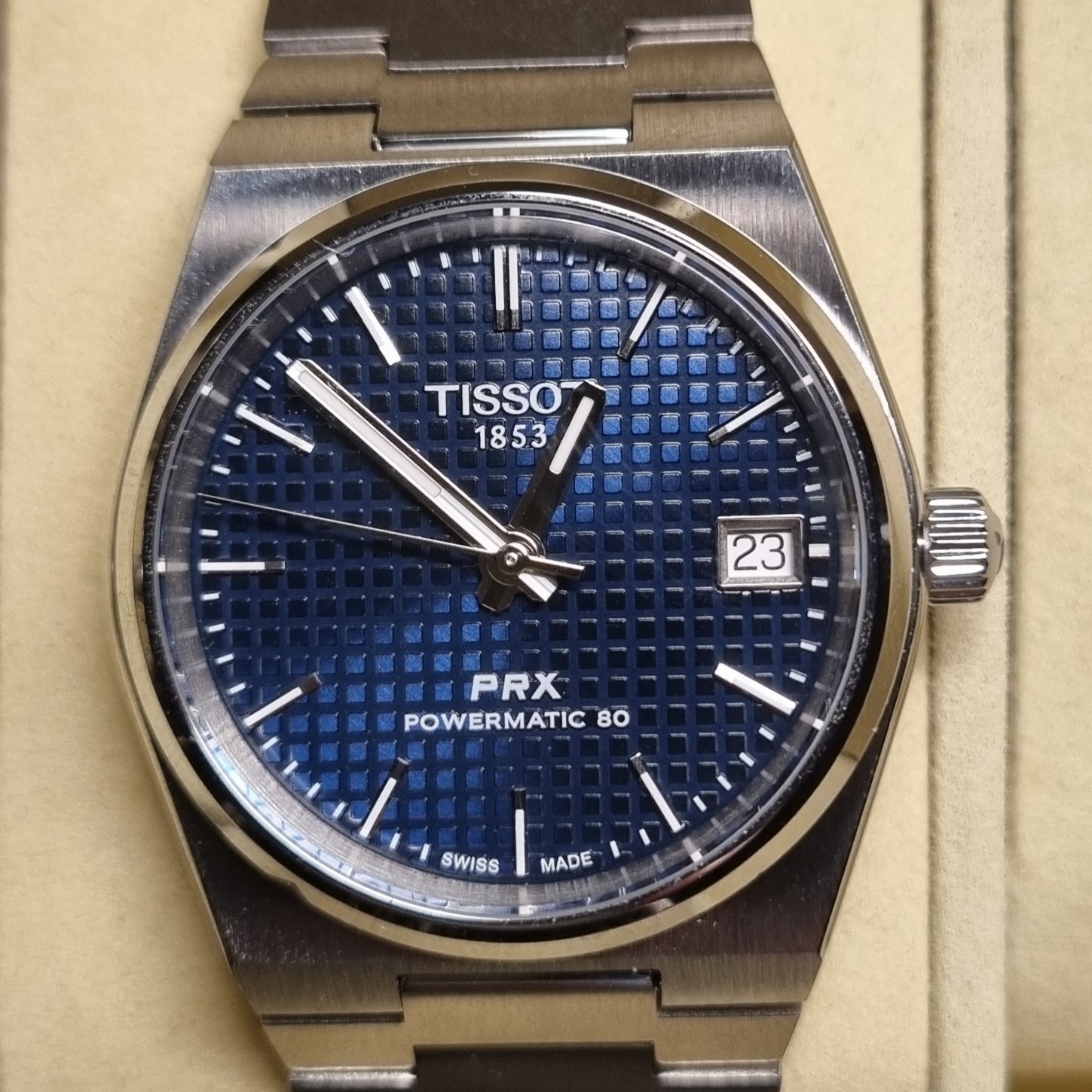 Tissot PRX Powermatic 80 35mm Steel Blue 착용 스타일