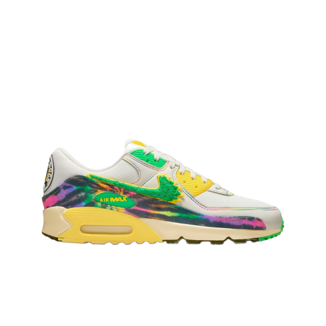 IM2511-100 Nike Air Max 90 x Grateful Dead University of Oregon Grateful Ducks Sail Green Shock