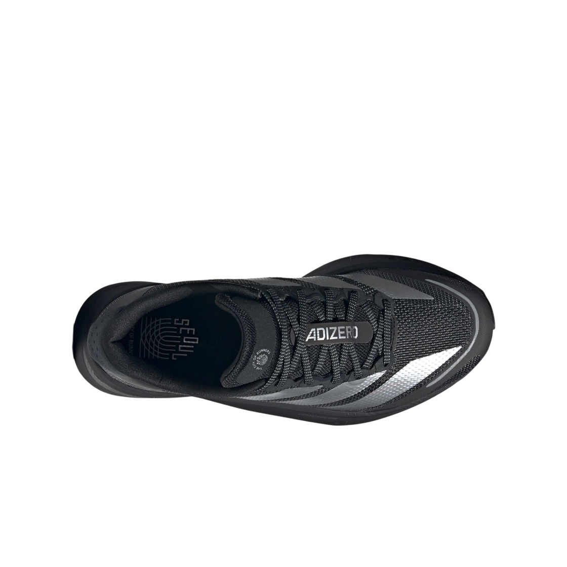 (W) 아디다스 아디제로 보스턴 13 코어 블랙 실버 메탈릭((W) Adidas Adizero Boston 13 Core Black Silver Metallic) - 2