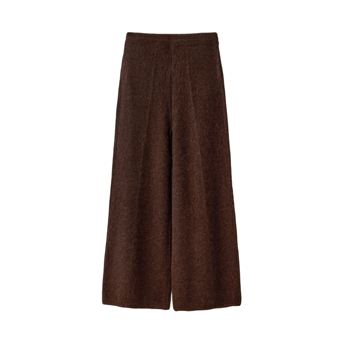 UM254WPT85BR UMARMUNG Peruvian Baby Alpaca Yarn Fluid Pants_Brown