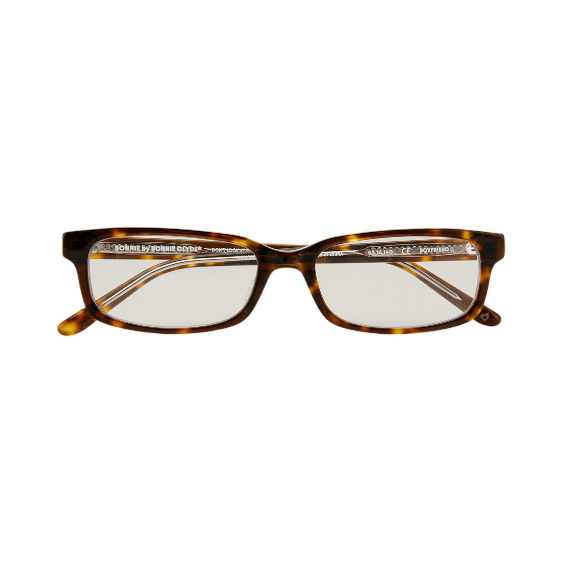 보니 클라이드 보이프렌드 2 레이어드 톨토이즈 논 프리스크립션 블루 라이트 렌즈(Bonnie Clyde Boyfriend 2 Layered Tortoise Non Prescription Blue Light Lenses)