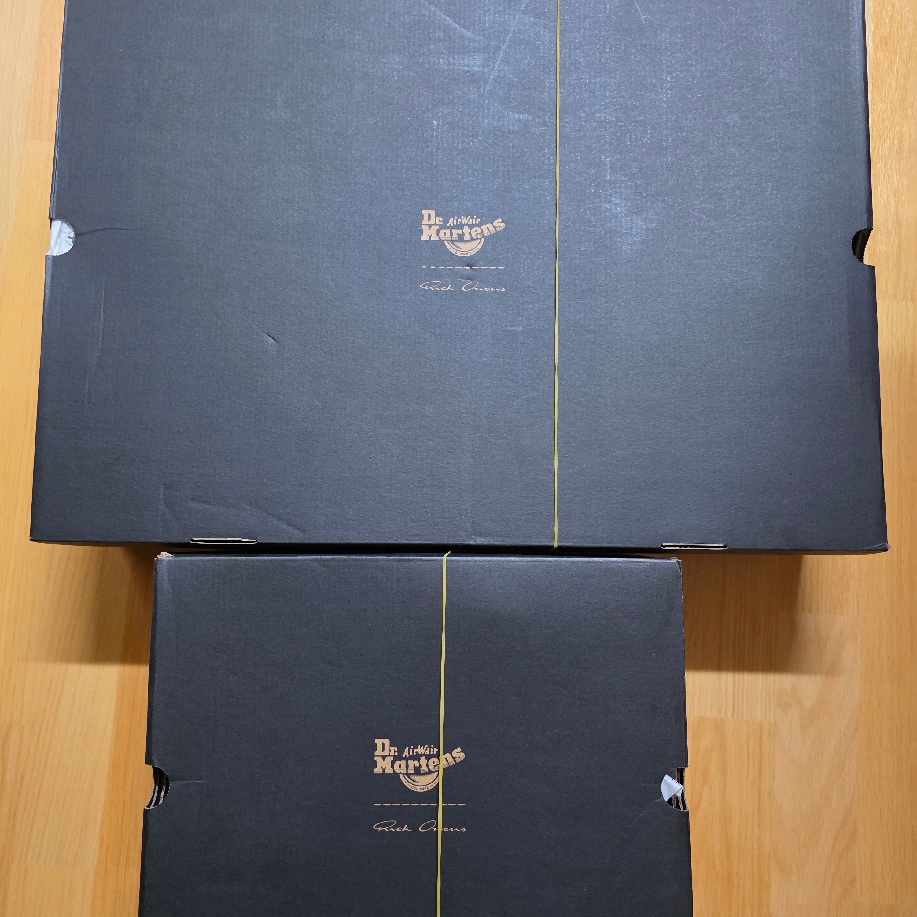 Dr. Martens x Rick Owens 1460 Quad Sole Mega Lace Boots Black, Dr. Martens x Rick Owens 1B60 Quad Sole Pentalace Boots Black 착용 스타일 - 1