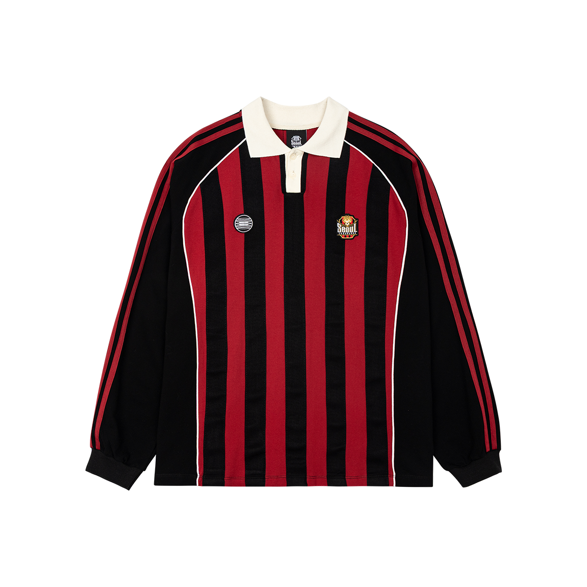 FC서울 X 언더마이카 스트라이프 롱 슬리브 피케 셔츠(FC SEOUL X Undermycar Stripe Long Sleeve PK Shirts)