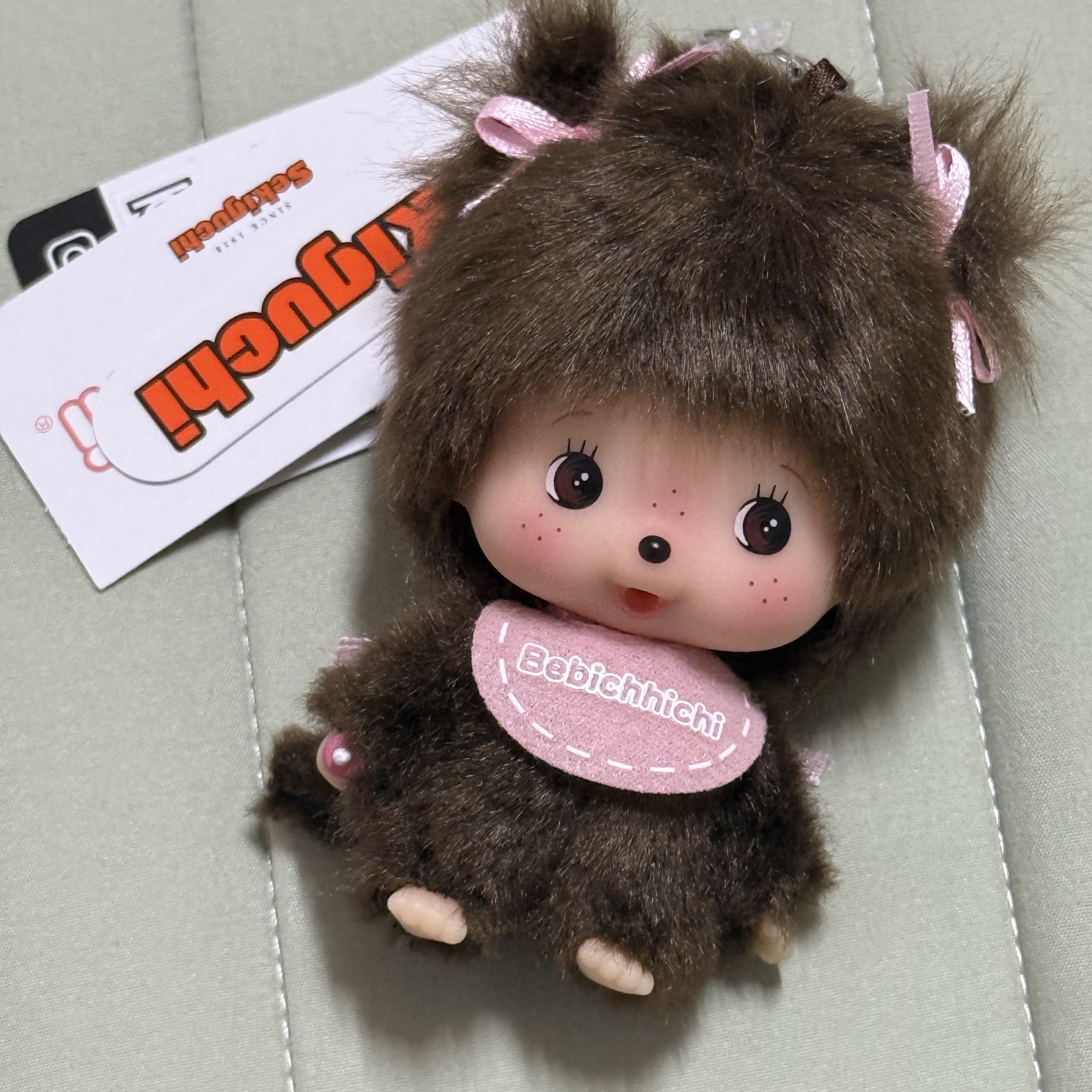 Monchhichi big Head Bebichhichi SS Keychain Girl 착용 스타일