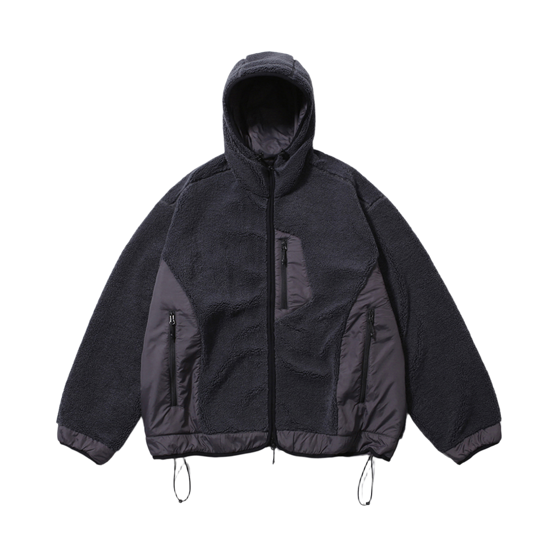 [FW25] 모이프 하이커 후디드 플리스 점퍼 슬레이트 그레이