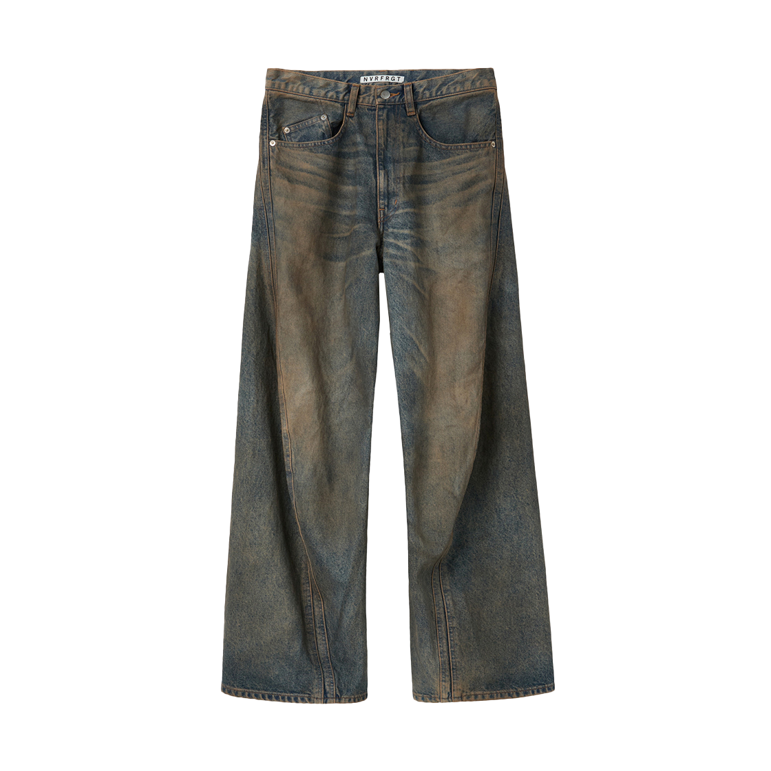 SVPDW25852INX Series Nvrfrgt 3D Twisted Wide Leg Jeans Indigo