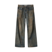 Series Nvrfrgt 3D Twisted Wide Leg Jeans Indigo