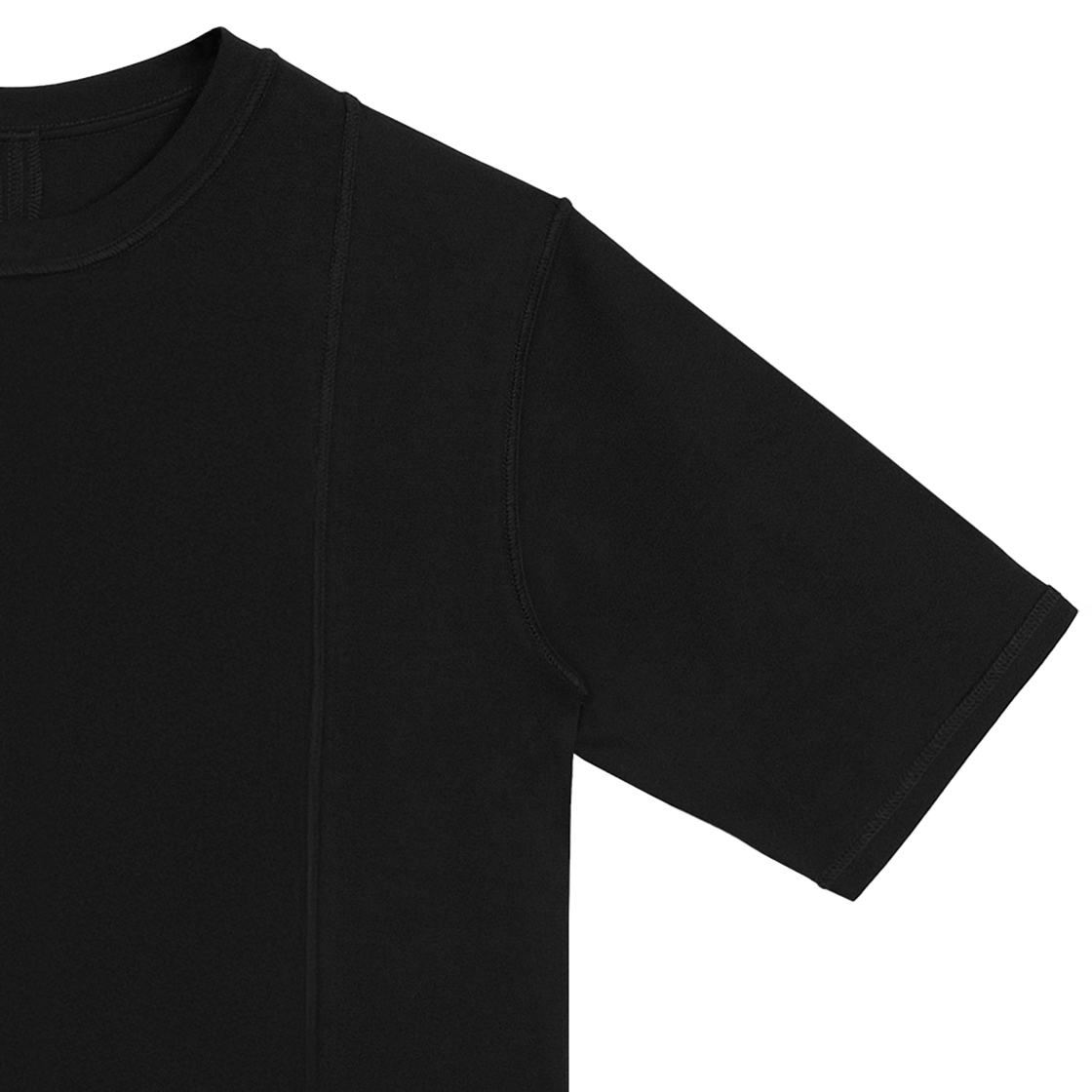 에러앤와이씨 인사이드아웃 사이드 슬릿라인 티셔츠 블랙(ERROR NYC Inside-out Side Slitline T-shirt Black) - 4