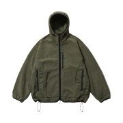 [FW25] moif Hiker Hooded Fleece Jumper Olive