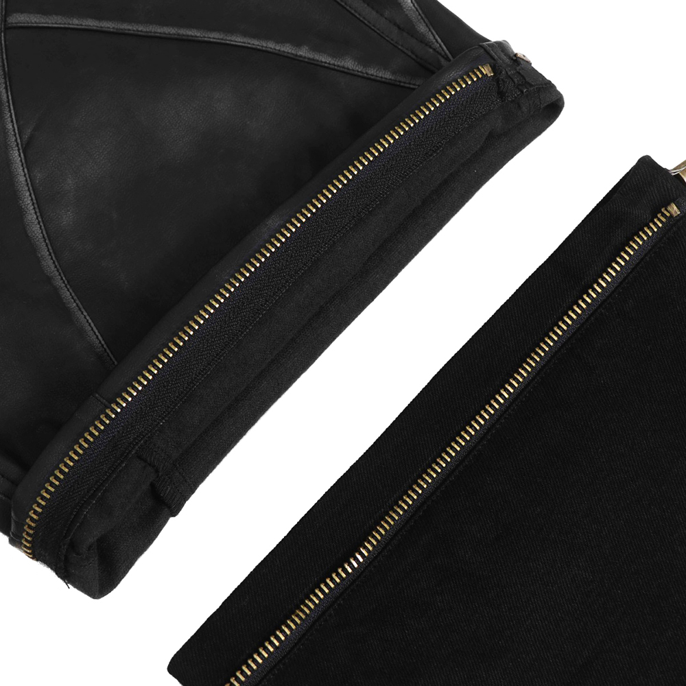 에러앤와이씨 패이즈쉬프트 디테쳐블 레더 팬츠 블랙(ERRORNYC Phase-Shift Detachable Leather Pants Black) - 6