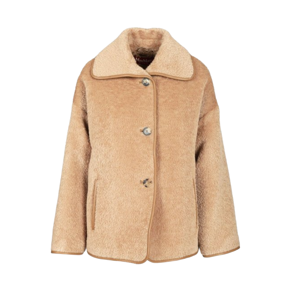 VADET-004 (W) Max Mara Studio Vadet Single-Breasted Jacket Camel
