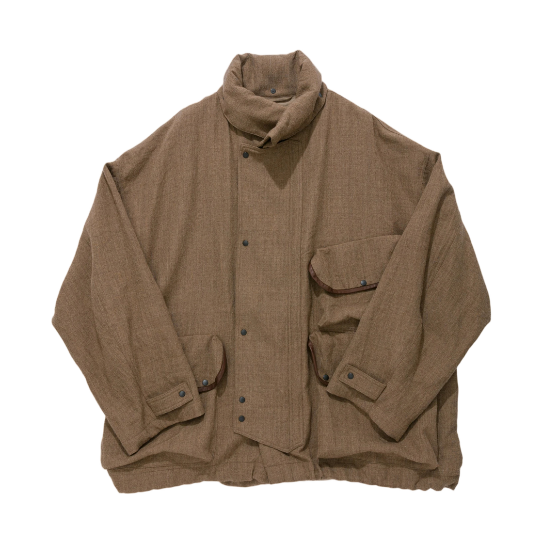 A0KS0000PIBD Kaptain Sunshine Wool Serge Hunter Jacket Top Cab Brown