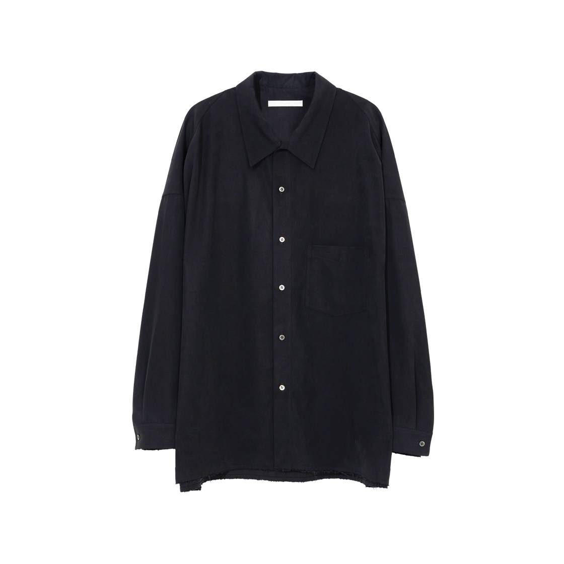 아마이유우츠 플루이드 개버딘 셔츠 페이드 블랙(Amaiyuutsu Fluid Gabardine Shirts Faded Black)