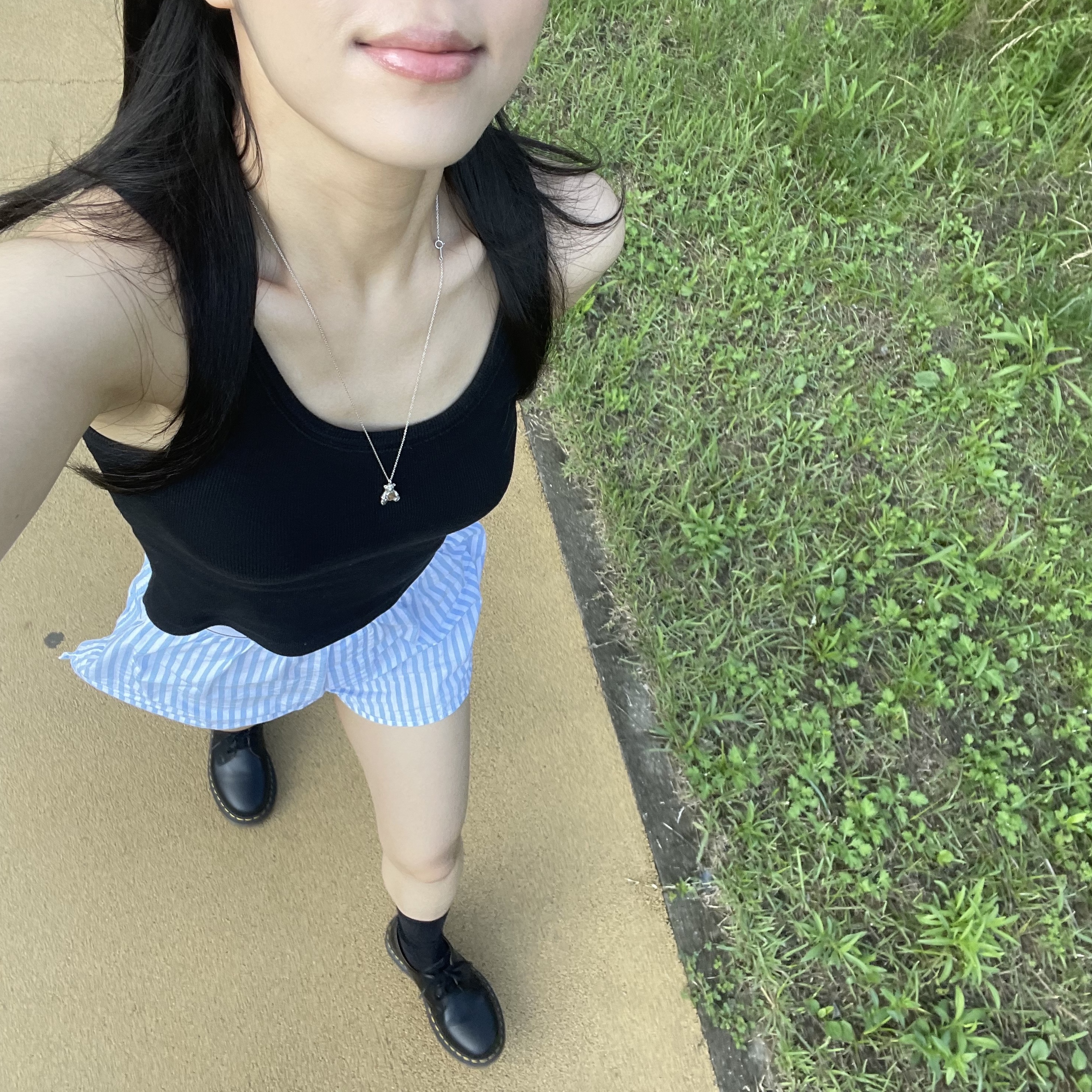 Dr. Martens 1461 Smooth Black 착용 스타일 - 1