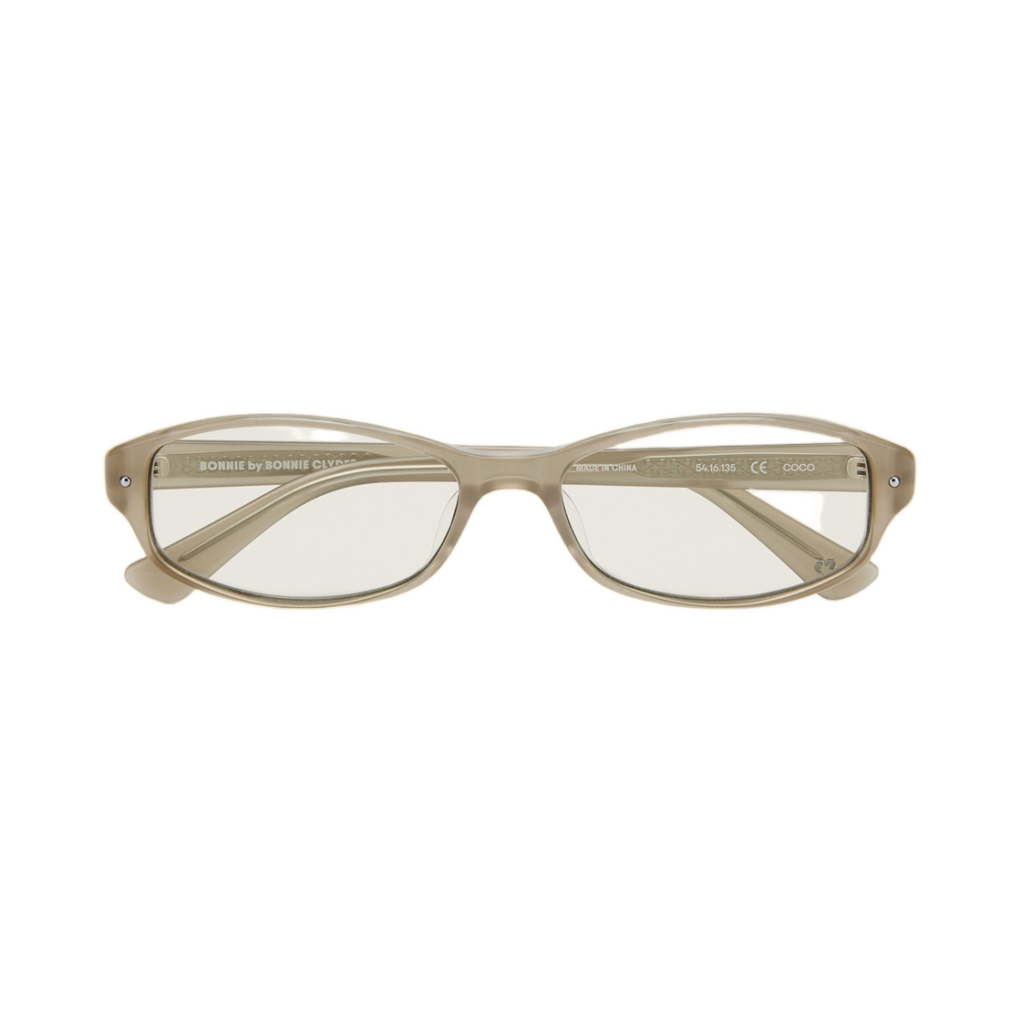 보니 클라이드 코코 레이어드 그레이 논 프리스크립션 블루 라이트 렌즈(Bonnie Clyde Coco Layered Grey Non Prescription Blue Light Lenses)