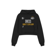 [KREAM 단독] Kikozy Don't Explain Uniform Hoodie Black(W)