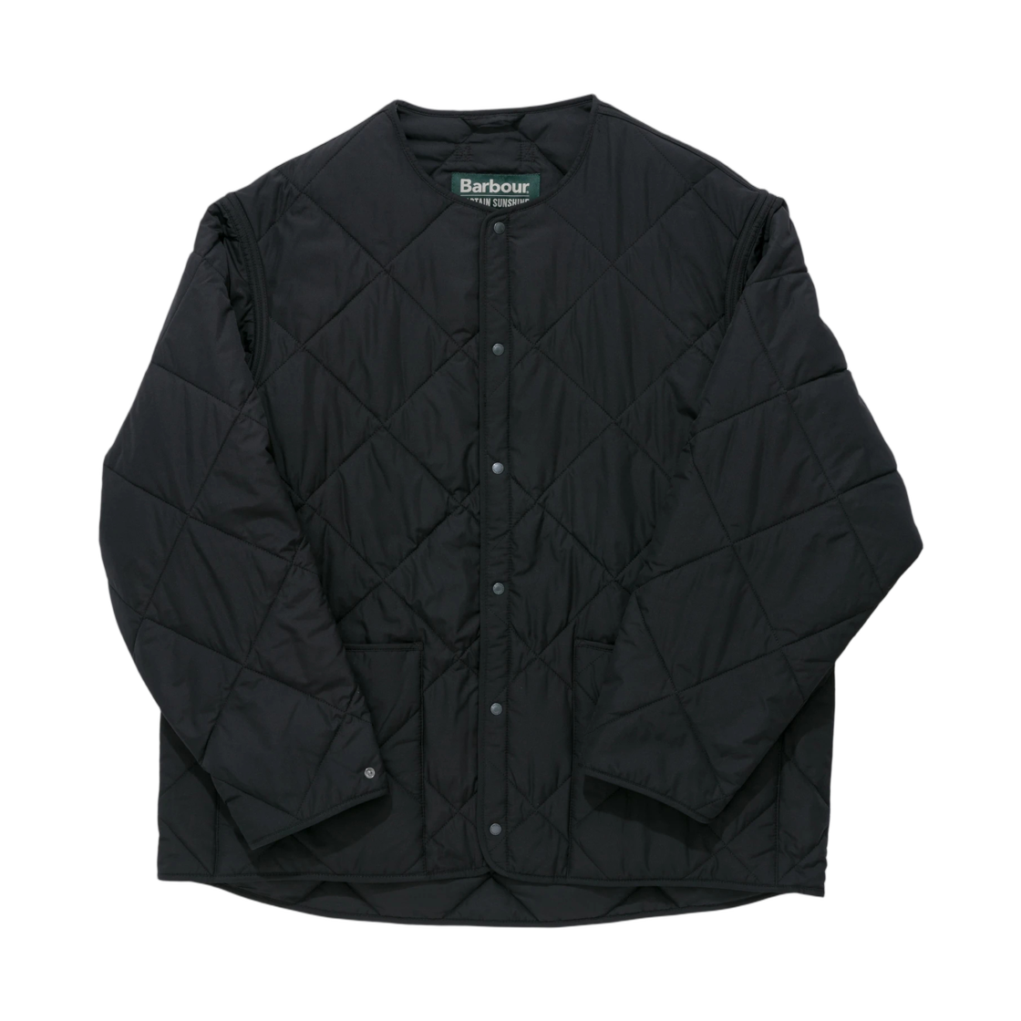 A0KS0000PLS1 Kaptain Sunshine Quilted Jacket Black