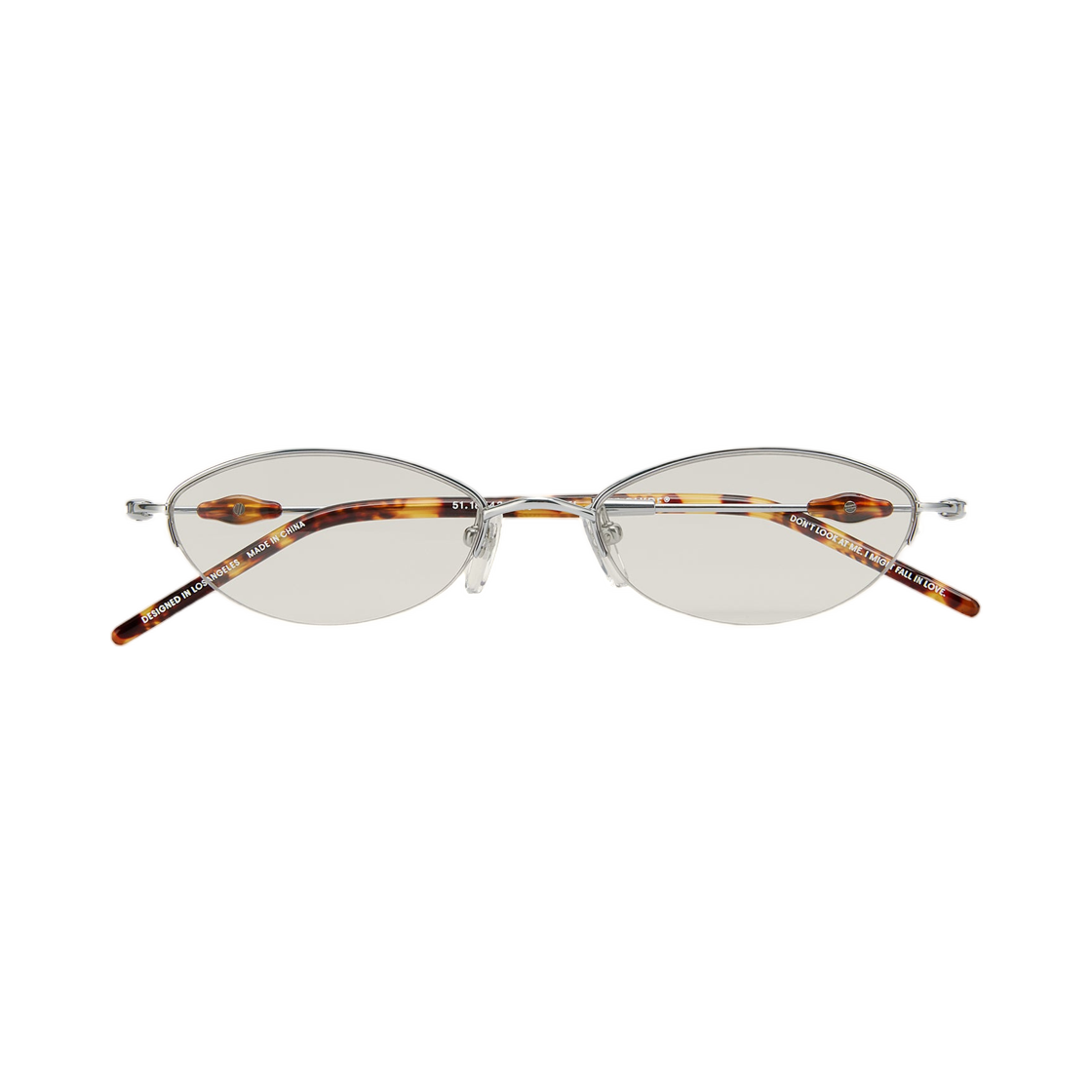 보니 클라이드 주얼 실버 논 프리스크립션 블루 라이트 렌즈(Bonnie Clyde Jewel Silver Non Prescription Blue Light Lenses)