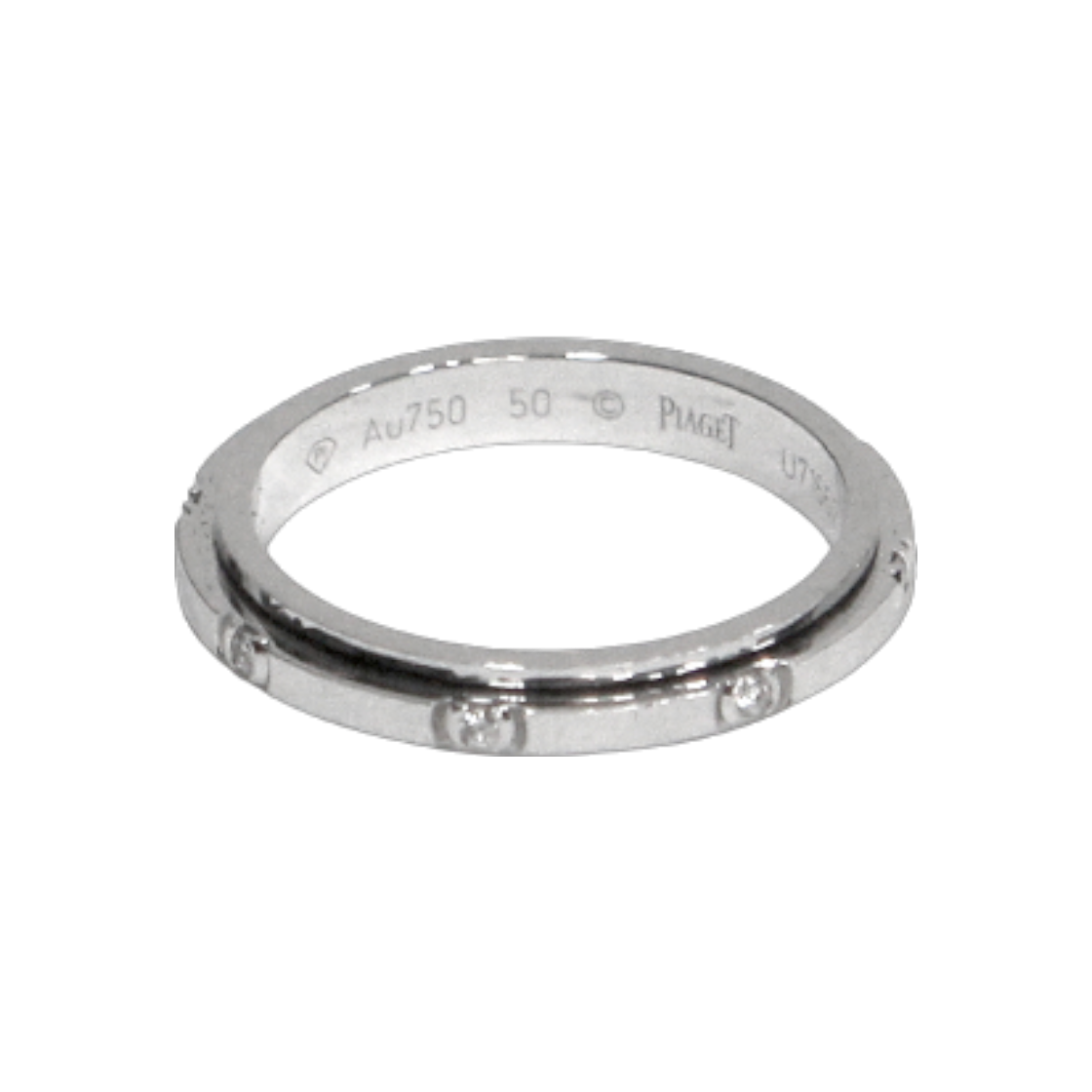 피아제 750 화이트골드 8 다이아 포제션 반지 10호 D-B39180(Piaget 750 White Gold with 8 Diamonds Possession Ring size 10)