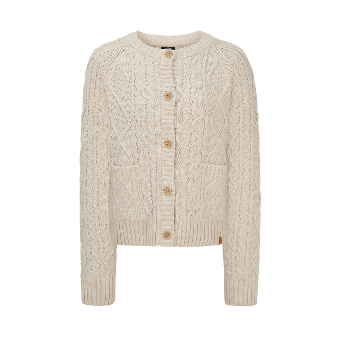 NJ5SR88A (W) The North Face Luoto Wool Cardigan Cream - 25FW