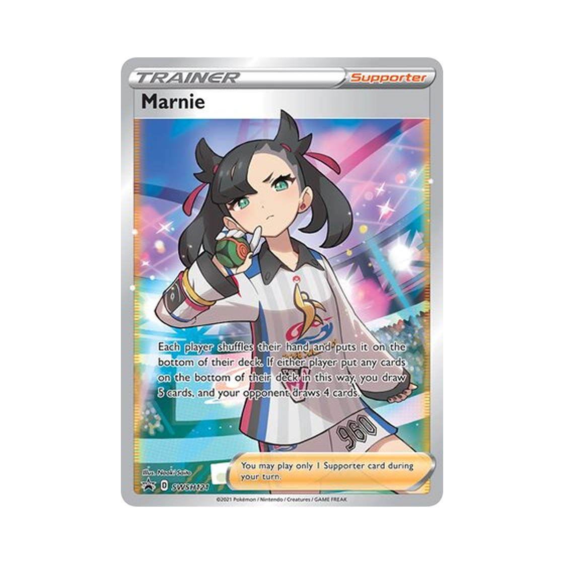 SSPSWSH121P Pokemon TCG Marnie P Sword & Shield Promos (English Ver.)