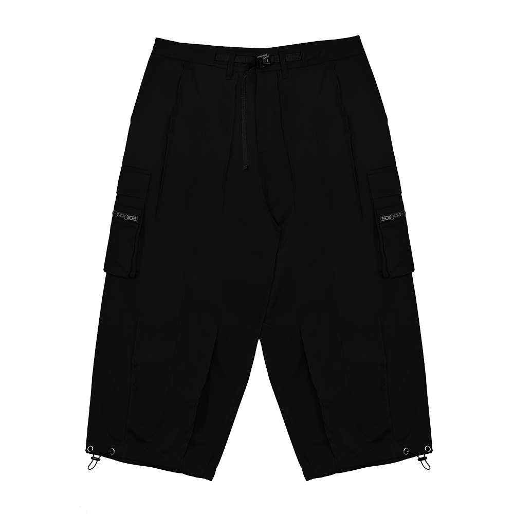 에러앤와이씨 자셰이프드 카고 팬츠 블랙(ERROR NYC Jar-shaped Cargo Pants Black)